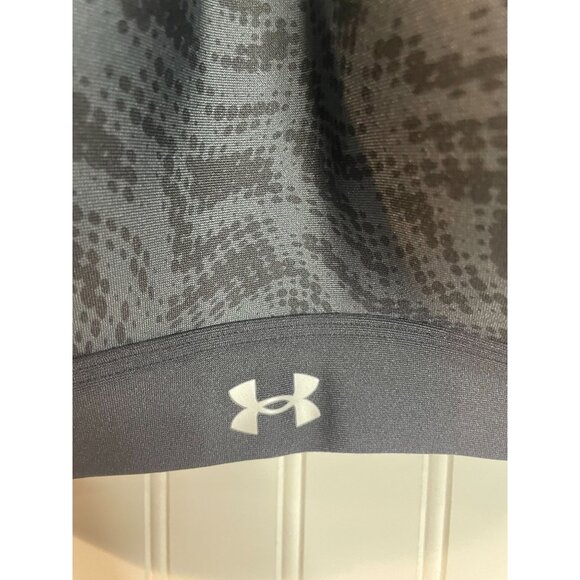 Under Armour Womens Fitted Sports Bra 1X Black/Gray Pattern Crisscross Back - Picture 4 of 11